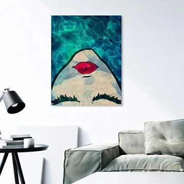 Oliver Gal Modern Canvas Wall Art - Chic Pool Girl Print