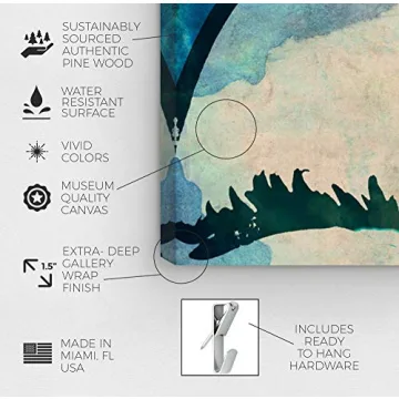 Oliver Gal Modern Canvas Wall Art - Chic Pool Girl Print