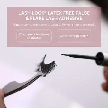 GladGirl Lash Lock Adhesive - Latex-Free & Long-Lasting