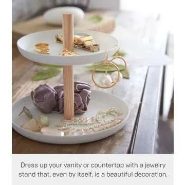 YAMAZAKI Tosca Tiered Accessory Trays for Stylish Storage