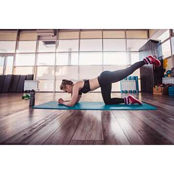 Ankle Weights for Women, Men and Kids - 3 LBS x 2 Strength Training Wrist/Leg/Arm Weight with Adjustable Strap for Jogging, Gymnastics, Aerobics, Physical Therapy (Orange)