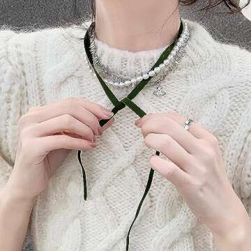 Moukiween Vintage Velvet Ribbon - 3/8" x 30 Yards