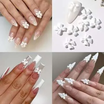 SpexArt Bow Nail Charms Perfect for Creative Nail Art