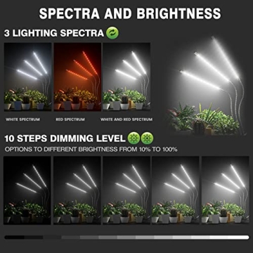 Grow Lights for Indoor Plants with 5 Flexible Arms