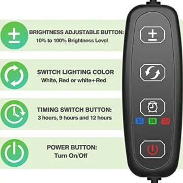 Grow Lights for Indoor Plants with 5 Flexible Arms