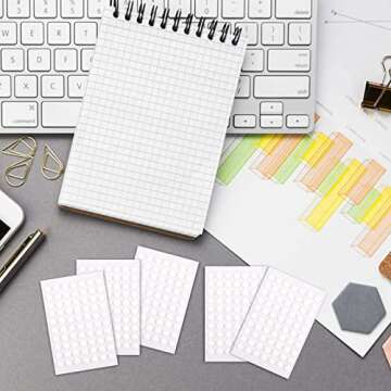 BUSOHA 350 PCS Double-Sided Adhesive Dots, 6mm Clear Removable Sticky Adhesive Putty,Glue Acrylic No Trace Sticky Putty Waterproof Dot Stickers for Balloons, Envelopes, Notes, Photos