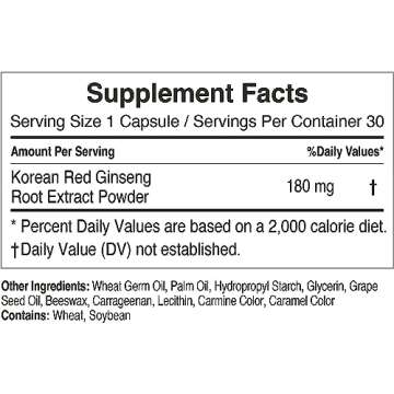 CheongKwanJang Korean Red Ginseng Extract Capsules Plus | All-in-1 Focus Pills for Men & Women | Nat...