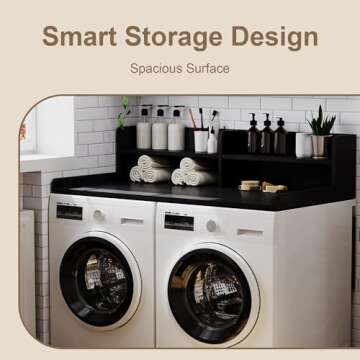 ChooChoo 2-Tier Washer Dryer Countertop for Efficient Organization