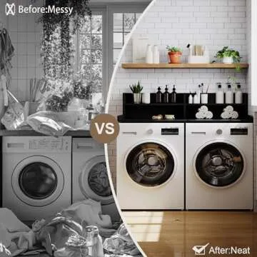 ChooChoo 2-Tier Washer Dryer Countertop for Efficient Organization