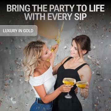 Lidy Diamond Martini Glasses Set of 2-11 oz Gold Rim Coupe Martini Glasses Hand Blown and Lead-Free - Unique Cocktail Glassware for Espresso, Margarita, Manhattan, Champagne - Valentine's Day Gift