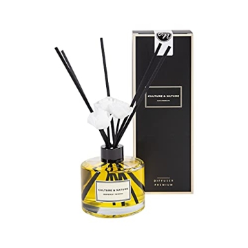 CULTURE & NATURE Reed Diffuser Set 6.7oz (200ml) Grapefruit Verbena Scented Diffuser with Sticks Hom...