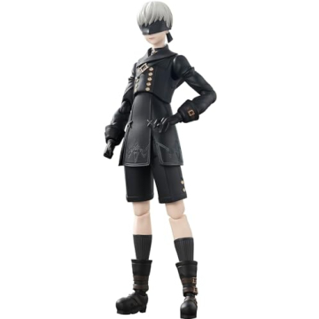 S.H.Figuarts 9S NieR:Automata Ver1.1a Action Figure - 5.7" Tall, Multiple Accessories