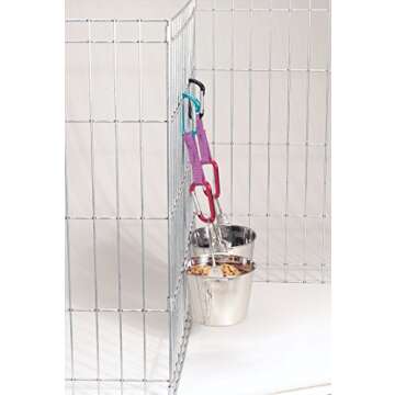 ProSelect Stainless Steel Flat Sided Pails — Durable Pails for Fences, Cages, Crates, or Kennels - 6", 2-Quart