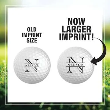 Custom Name and Initial Golf Balls Personalized Gift