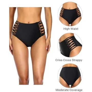Stylish Holipick High Waisted Bikini Bottoms for Women