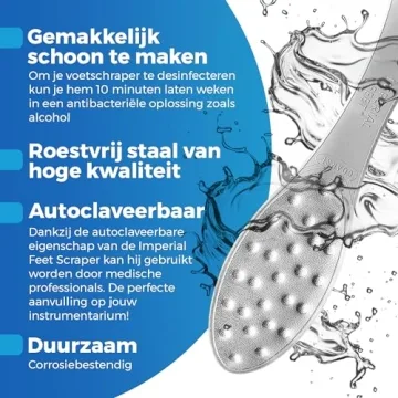 Stainless Steel Foot Scraper for Smooth Feet and Callus Removal