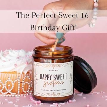 Sweet 16 Vanilla Cupcake Candle - 50 Hour Burn