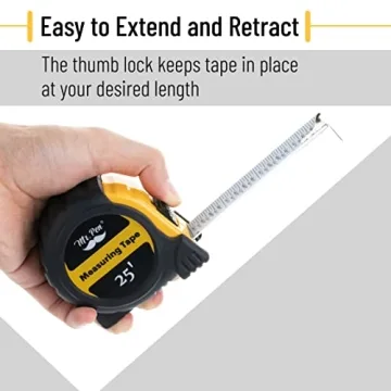 Mr. Pen 25-Foot Steel Tape Measure - Easy to Read & Durable