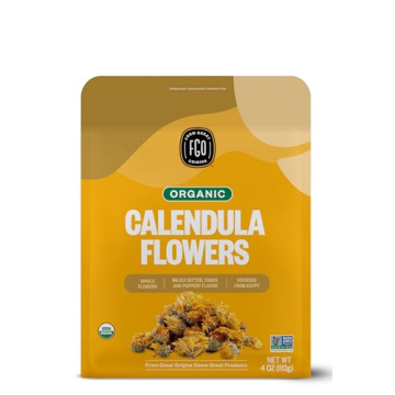 FGO Organic Calendula Flowers - 4oz of Pure Goodness