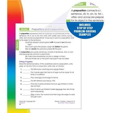 Spectrum Language Arts Grade 4, Ages 9 to 10, 4th Grade Language Arts Workbook, Vocabulary, Sentence Types, Parts of Speech, Writing Practice, and Grammar Workbook - 200 Pages (Volume 14)