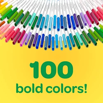 Crayola Super Tips Marker Set 100ct for Kids & Adults