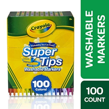 Crayola Super Tips Marker Set 100ct for Kids & Adults