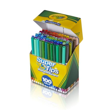 Crayola Super Tips Marker Set 100ct for Kids & Adults