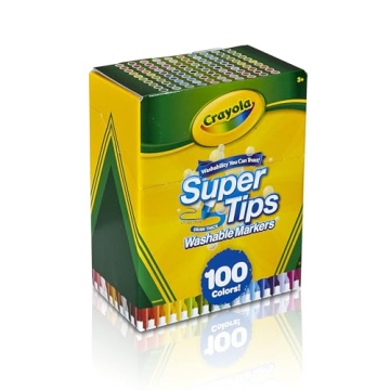 Crayola Super Tips Marker Set 100ct for Kids & Adults
