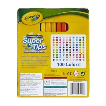 Crayola Super Tips Marker Set 100ct for Kids & Adults