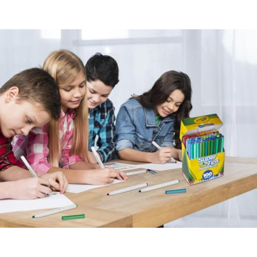 Crayola Super Tips Marker Set 100ct for Kids & Adults