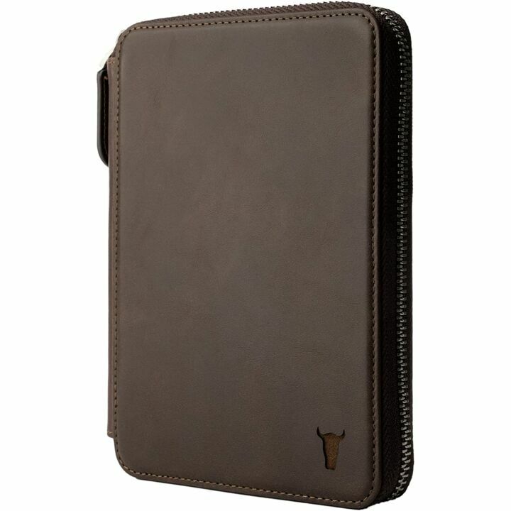 Genuine Leather TORRO Travel Wallet – Dark Brown