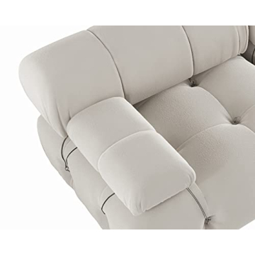 BOKIFOL Modern Velvet Sectional Sofa for Living Rooms
