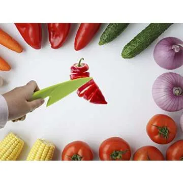 PENTA ANGEL Kid-Friendly Plastic Knife Set for Safe Cooking