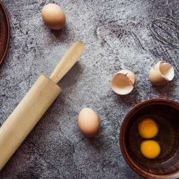 Baking Wooden Rolling Pin for Kids & Adults | Cheerful Design