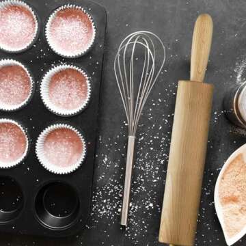 Baking Wooden Rolling Pin for Kids & Adults | Cheerful Design