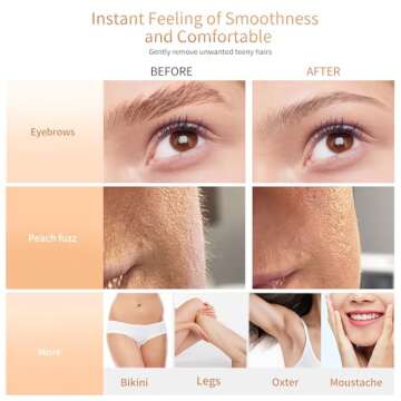 Exfoliating Dermaplaning Tool, Face and Eyebrow Razors ​for Women, Dermaplane Razor for Women Face...