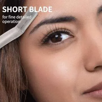 Exfoliating Dermaplaning Tool, Face and Eyebrow Razors ​for Women, Dermaplane Razor for Women Face, Facial Razors for Women Peach Fuzz Hair Removal, Gentle Skin Exfoliation Blade, (5 Count), Clear