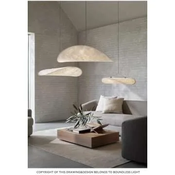 Brikey 20Inch LED Pendant Light for Home Decor