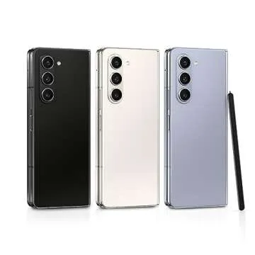 SAMSUNG Galaxy Z Fold 5 Cell Phone + $200 Amazon Gift Card, Factory Unlocked Android Smartphone, 512GB, Big 7.6” Screen for Streaming, Gaming, Dual App View, US Version, 2023, Phantom Black