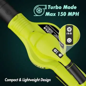 Powerful Cordless Leaf Blower with Dual Batteries