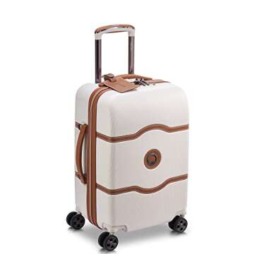 DELSEY PARIS Chatelet Air 2.0 Hardside Luggage with Spinner Wheels, Angora, Carry on 19 Inch