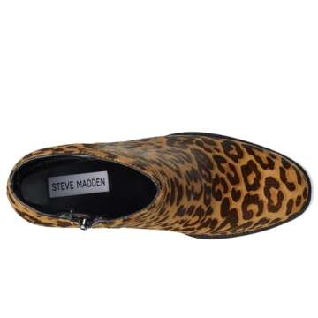 Steve Madden Women's Jozie Ankle Boot - Stylish Leopard Print Design