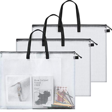 Versatile Outus Art Portfolio Bag Set for Posters and Art Projects - 3 Pieces with Handles and Zippe...
