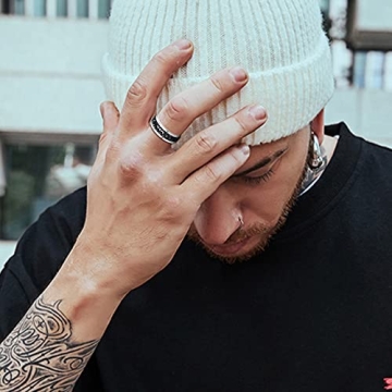 FUNRUN Jewelry Vintage Biker Rings Set for Men