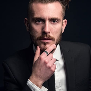 FUNRUN Jewelry Vintage Biker Rings Set for Men