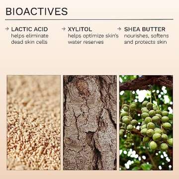 REN Clean Skincare - AHA Body Serum - 10% Lactic Acid for Gentle Exfoliation, Xylitol for Hydration - Smoothes Uneven Texture, KP Bumps and Brightens Dark Spots - 6.7 Fl Oz