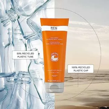 REN Clean Skincare - AHA Body Serum - 10% Lactic Acid for Gentle Exfoliation, Xylitol for Hydration - Smoothes Uneven Texture, KP Bumps and Brightens Dark Spots - 6.7 Fl Oz