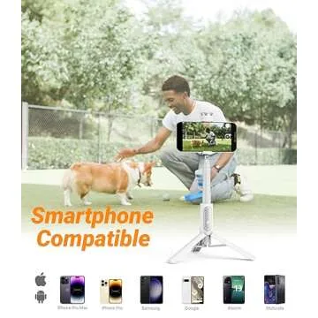 KraftGeek 33" Selfie Stick Tripod for iPhone and Android, Wireless Remote, Extendable Phone Tripod Stand, 1/4" Screw Mount for Light/Go Pro, Anti-Shake Premium Portable Travel Tripod Cell Phone Stand