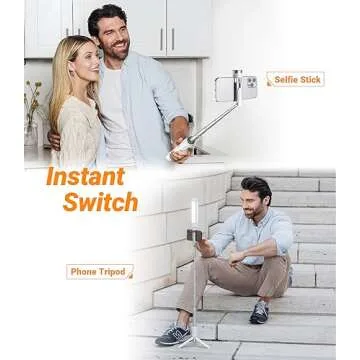 KraftGeek 33" Selfie Stick Tripod for iPhone and Android, Wireless Remote, Extendable Phone Tripod Stand, 1/4" Screw Mount for Light/Go Pro, Anti-Shake Premium Portable Travel Tripod Cell Phone Stand