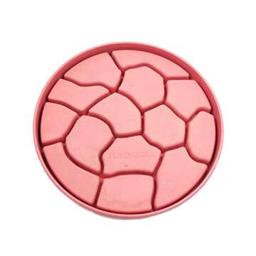 FLYINGSEA 8 Inch Slow Feeder Bowl, Bamboo Fiber Polypropylene, Anti-Gulping Design for Dogs & Cats, 2.5 Cup Capacity